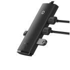 USB-хаб Baseus Lite Series 4-Port USB-A HUB Adapter (USB-A to USB 3.0*4) 25cm Black