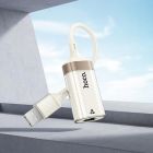 Кабель-перехідник HOCO UA41 Crystal USB ethernet adapter(100 mbps) apricot