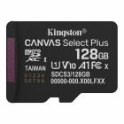 Карта пам'яті microSDXC (UHS-1) Kingston Canvas Select Plus Gen3 128Gb class 10 А1 (R-150MB/s)