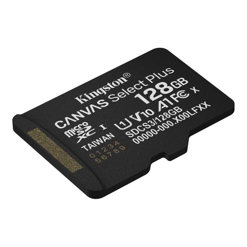 Карта пам'яті microSDXC (UHS-1) Kingston Canvas Select Plus Gen3 128Gb class 10 А1 (R-150MB/s)