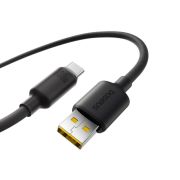 Кабель Baseus Foamed Silicone Fast Charging Data Cable USB to Type-C 100W Comic 1m Black