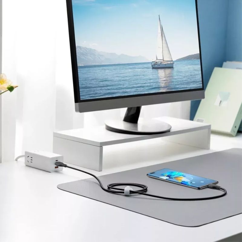 Кабель Baseus Pudding Series Fast Charging Cable USB to Type-C 100W 2m Cluster Black