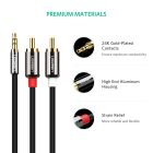 Аудіокабель UGREEN AV116 3.5mm Male to 2RCA Male Cable 2m Black