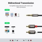 Аудіокабель UGREEN AV116 3.5mm Male to 2RCA Male Cable 2m Black