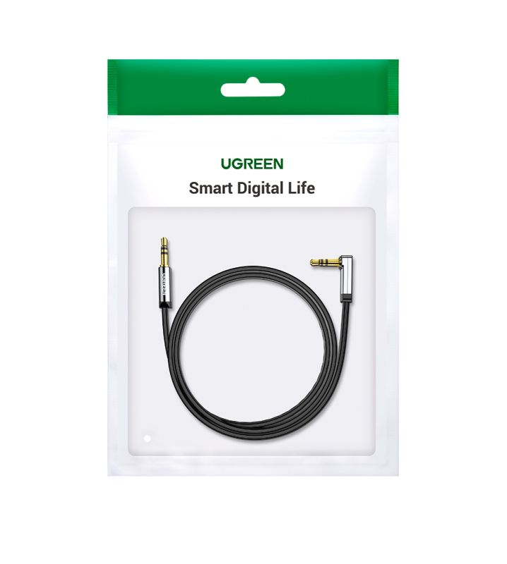 Аудіокабель UGREEN AV119 3.5mm Male to 3.5mm Male, nylon braid, 3m Black