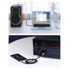 Аудіокабель UGREEN AV127 3.5mm to 6.35mm TRS Stereo Audio Cable 1m Gray
