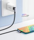 Кабель UGREEN US176 Right Angle USB-A to USB-C Cable 1m (Space Gray)