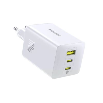 Мережевий зарядний пристрій Baseus EnerFill FE11 Fast Charger 2C+U 100W EU Moon White