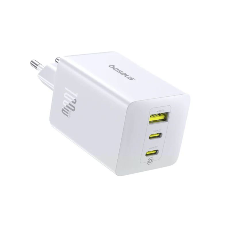 Мережевий зарядний пристрій Baseus EnerFill FE11 Fast Charger 2C+U 100W EU Moon White