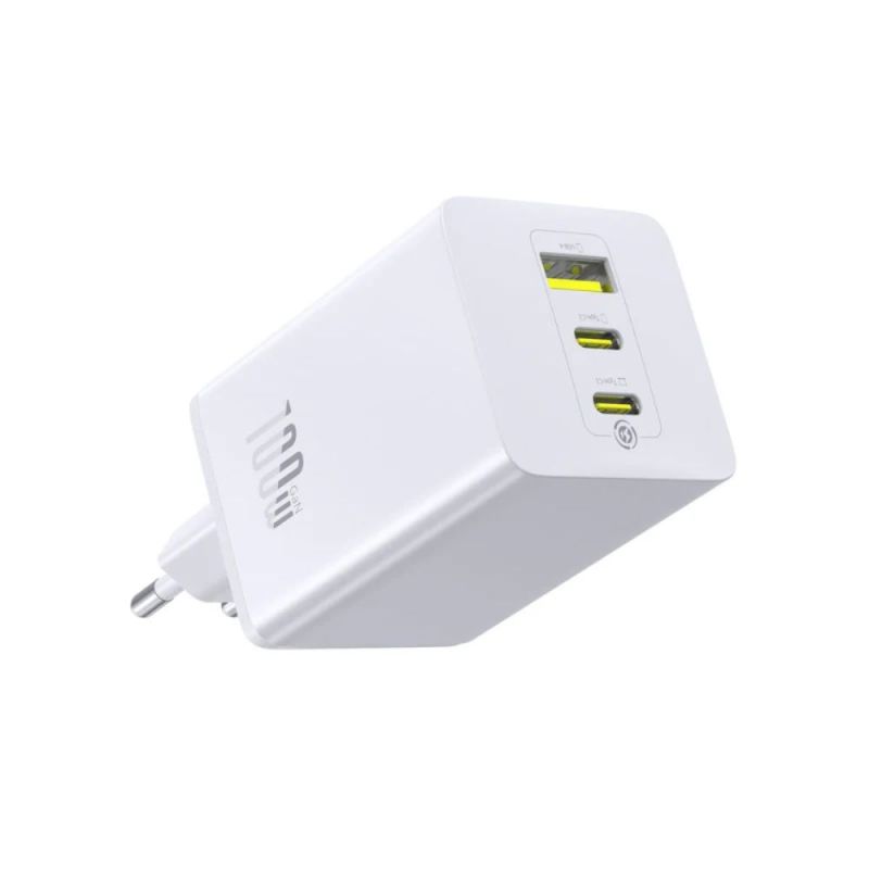 Мережевий зарядний пристрій Baseus EnerFill FE11 Fast Charger 2C+U 100W EU Moon White