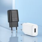 Мережевий зарядний пристрій з кабелем HOCO C134A Solid single-port charger set(Micro) White