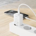 Мережевий зарядний пристрій HOCO C143A Benefit single port PD20W charger White