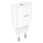 Мережевий зарядний пристрій HOCO C94A Metro single port PD20W charger set(Type-C to Type-C) White