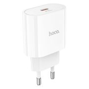 Мережевий зарядний пристрій HOCO C94A Metro single port PD20W charger set(Type-C to Type-C) White