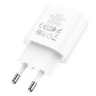 Мережевий зарядний пристрій HOCO C94A Metro single port PD20W charger set(Type-C to Type-C) White