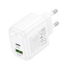 Мережевий зарядний пристрій HOCO CS55A Surplus PD30W+QC3.0 charger White