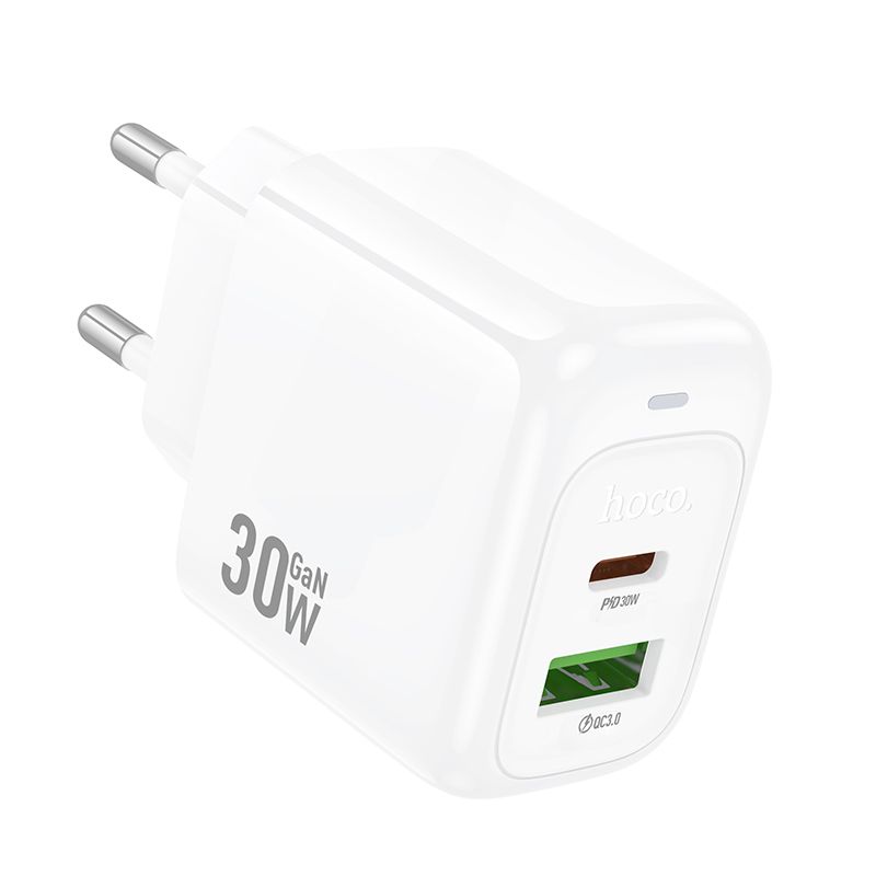 Мережевий зарядний пристрій HOCO CS55A Surplus PD30W+QC3.0 charger White