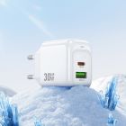 Мережевий зарядний пристрій HOCO CS55A Surplus PD30W+QC3.0 charger White