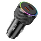 Автомобільний зарядний пристрій HOCO NZ14B Guerrero PD50W(2C) car charger Black
