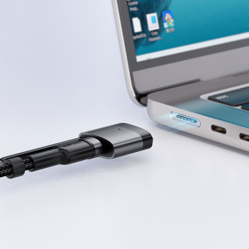 Кабель ACEFAST C22-05 USB-C to USB-C / magnetic aluminum alloy charging data cable Black