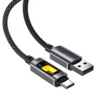 Кабель ACEFAST C21-04 USB-A to USB-C fantasy color series braided Charging data cable Black