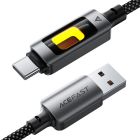 Кабель ACEFAST C21-04 USB-A to USB-C fantasy color series braided Charging data cable Black