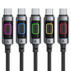 Кабель ACEFAST C21-04 USB-A to USB-C fantasy color series braided Charging data cable Black