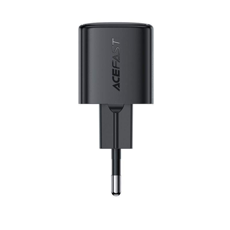 Мережевий зарядний пристрій ACEFAST A117 PD20W mini GaN USB-C fast charger Black
