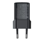 Мережевий зарядний пристрій ACEFAST A117 PD20W mini GaN USB-C fast charger Black