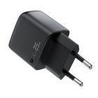 Мережевий зарядний пристрій ACEFAST A114 PD25W GaN charger (USB-A+USB-C) with digital display Black