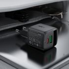 Мережевий зарядний пристрій ACEFAST A114 PD25W GaN charger (USB-A+USB-C) with digital display Black
