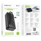Зовнішній акумулятор BOROFONE BJ57B Graceful 22.5W+PD20W fully compatible power bank with cable(30000mAh) Black