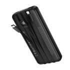 Зовнішній акумулятор BOROFONE BJ79 Clever power bank with 3 cables(10000mAh) Black