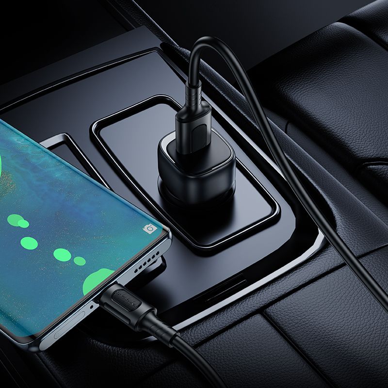 Автомобільний зарядний пристрій BOROFONE BZ34 Cloud single port QC3.0 car charger Black