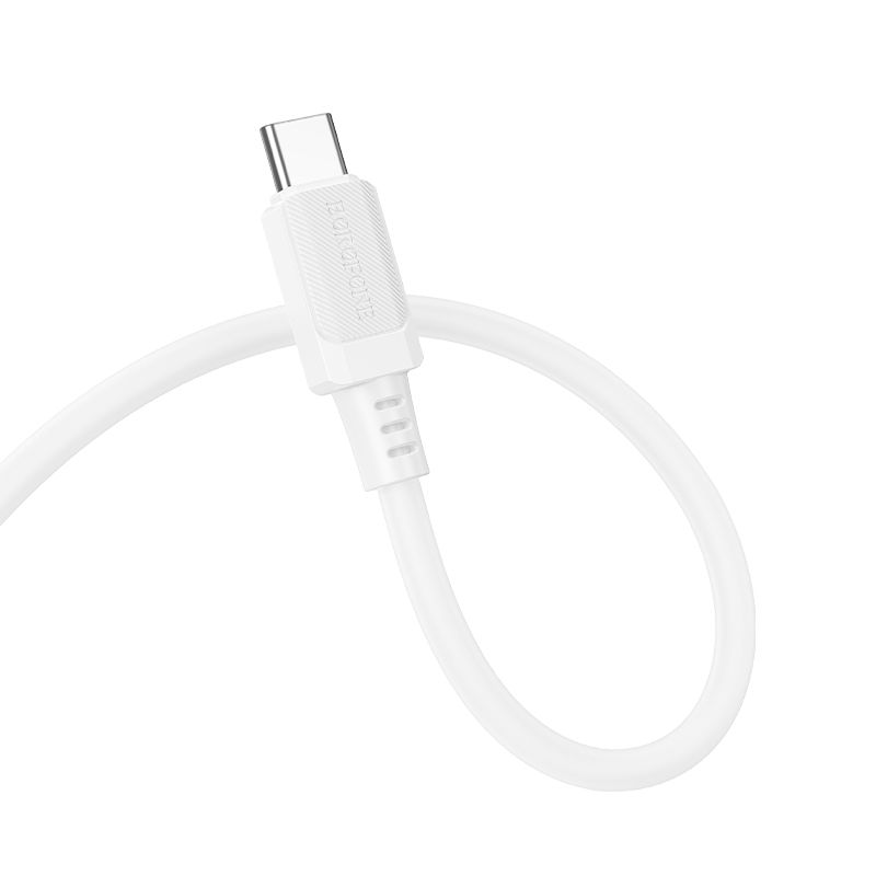 Кабель BOROFONE BX115 Lotto 60W silicone charging data cable C to C White