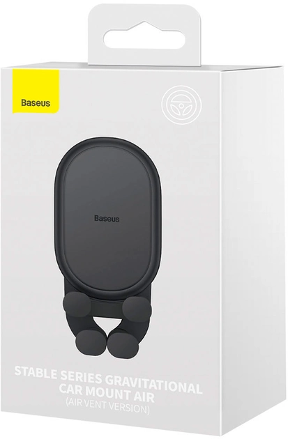 Автотримач для телефона Baseus Stable Gravitational Car Mount Air (Air Outlet Version) Black