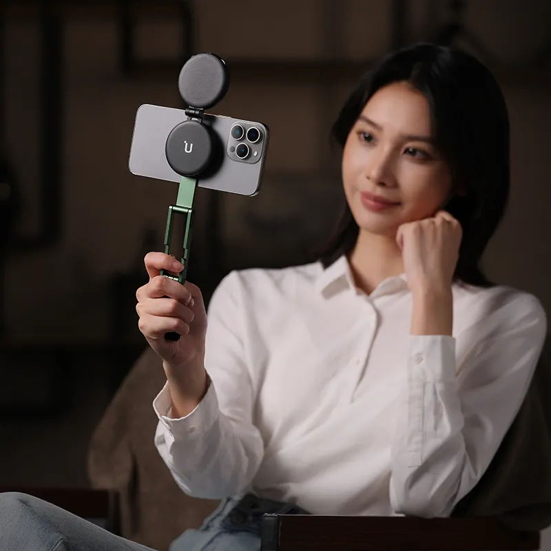 Тримач телефона Ulanzi MA60 Foldable Magnetic Phone Tripod(Pink)