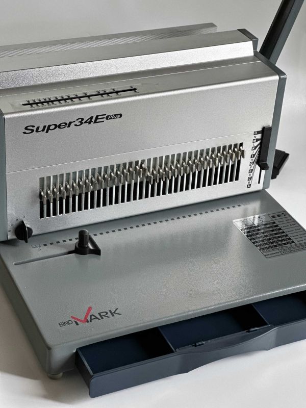 Біндер на металеву пружину bindMARK Super 34E PLUS (3:1), професійний,  електричний