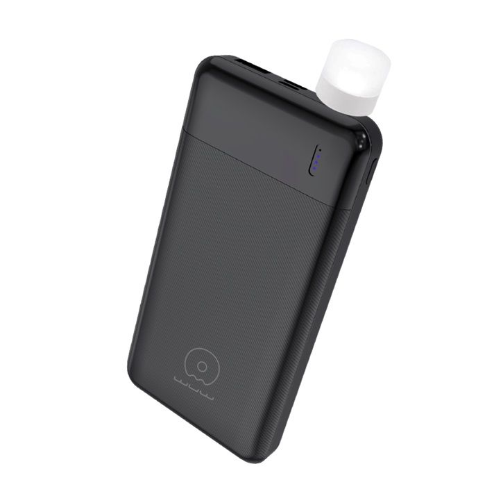 Зовнішній акумулятор WUW Y162  10000mAh + Led ліхтарик  Black