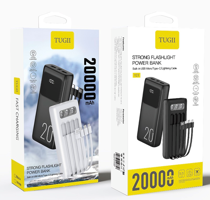 Зовнішній акумулятор WUW Y21 20000mAh Black