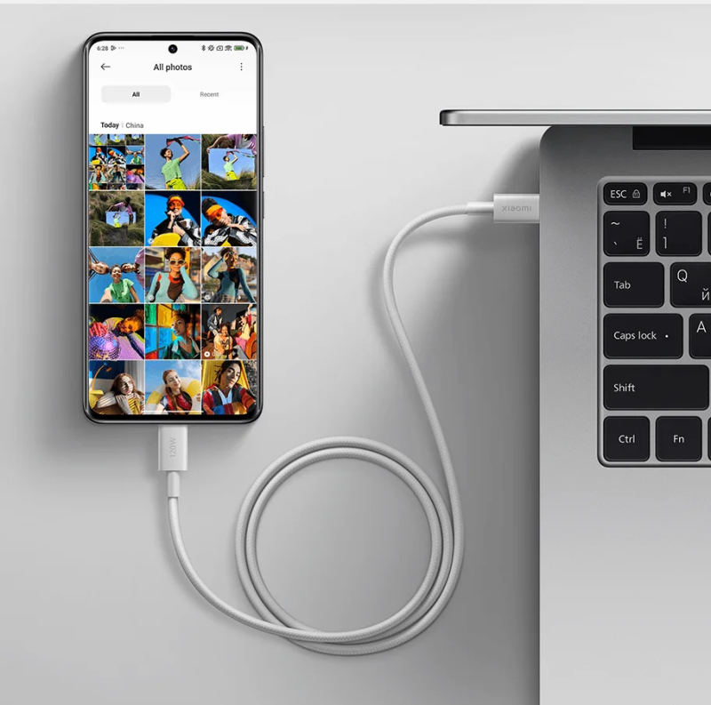Кабель Xiaomi 6A Braided USB-C to USB-C Cable (1m)