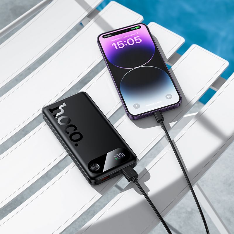 Зовнішній акумулятор HOCO J154 Victorious 22.5W+PD20W fully compatible power bank(10000mAh) Black