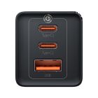 Мережевий зарядний пристрій з кабелем Baseus GaN5 Pro Fast Charger 2C+U 65W  EU  Black(Baseus Xiaobai charging Cable Type-C  to Type-C 100W)