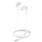 Навушники HOCO M101 Pro Crystal sound wire-controlled earphones with microphone White