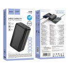 Зовнішній акумулятор HOCO J165B Honey power bank(30000mAh) Black