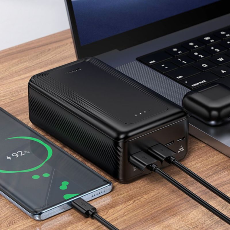 Зовнішній акумулятор HOCO J165B Honey power bank(30000mAh) Black