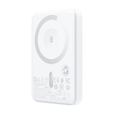 Зовнішній акумулятор ACEFAST M25-5000 PD20W magnetic fast wireless charging power bank White