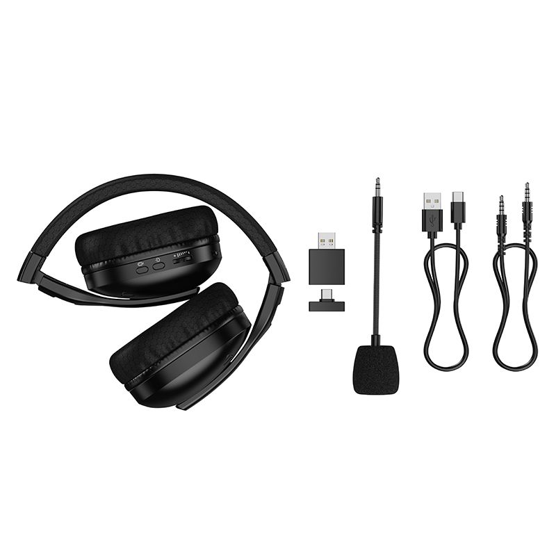 Навушники ігрові HOCO W114 Magic four-mode gaming headphones Black