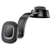 Автотримач для телефона з БЗП HOCO HW31 Crown magnetic wireless charging car holder(center console) Black Metal Gray