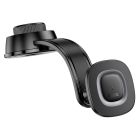 Автотримач для телефона з БЗП HOCO HW31 Crown magnetic wireless charging car holder(center console) Black Metal Gray